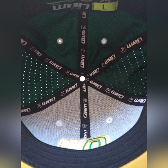 The Won Brand Fitted Baseball Cap Hat Green Yellow White  Size Large NEW - Picture 6 of 8